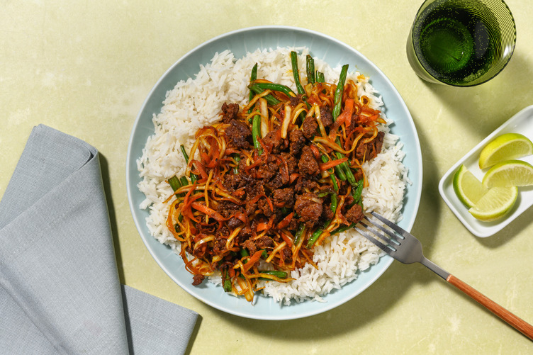 Sticky Honey Pork Rice Bowl