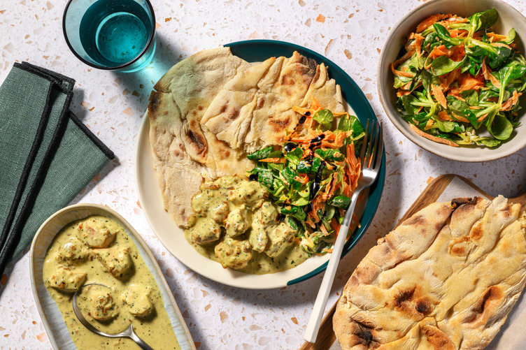 Pesto Chicken Loaded Naan with Irish Bacon