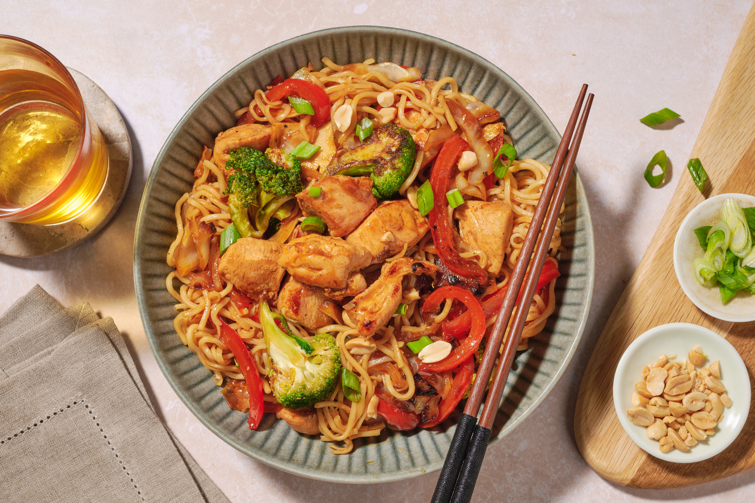 Ginger Prawn Yakisoba Inspired Noodles