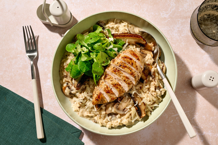 Truffle and Double Mushroom Orzotto with Irish Chicken Breast