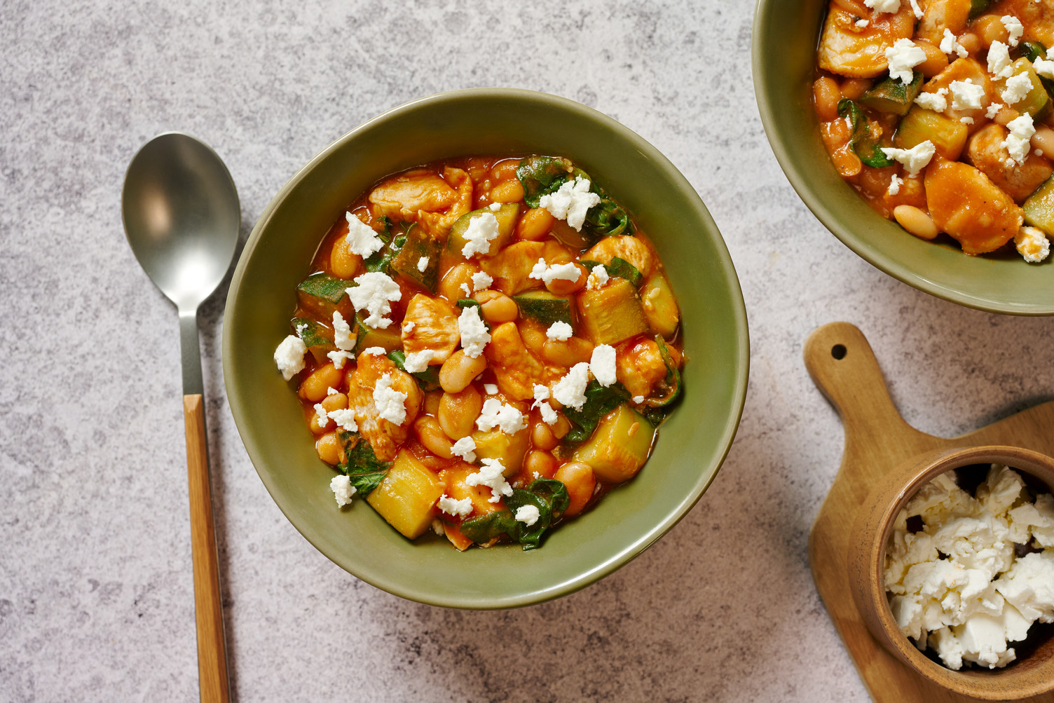 Mediterranean Style Chicken and Butter Bean Bowl