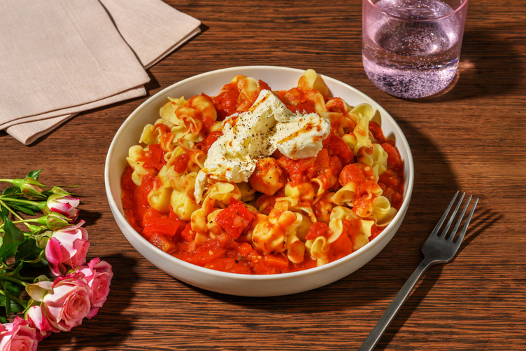 Stuffed Mushroom Fiorelli with Bell Pepper and Irish Beef Strips