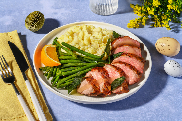 Entenbrust in Zitrus-Salbei-Soße