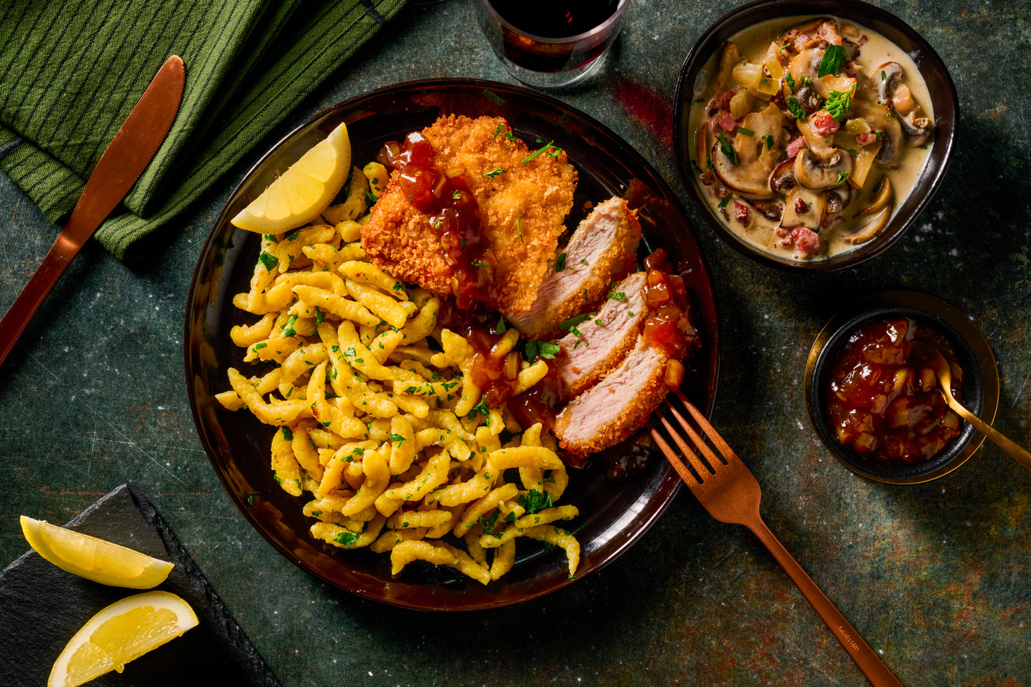 Knuspriges Schnitzel mit Panko-Käse-Kruste
