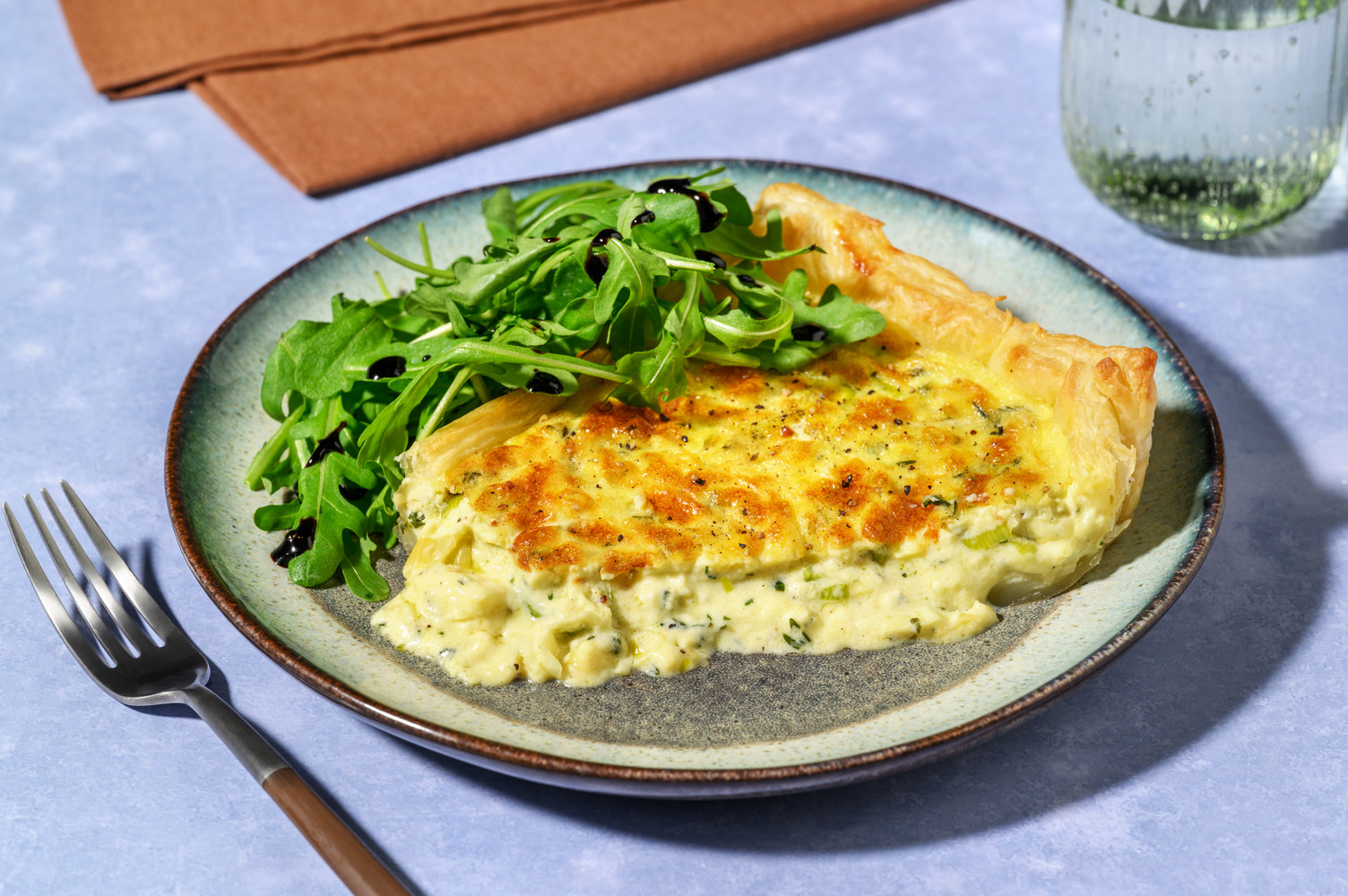 Buttery Leek and Cashel Blue® Cheese Tart