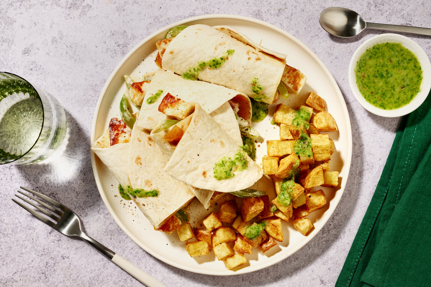 Wraps façon « kathi roll » au panir