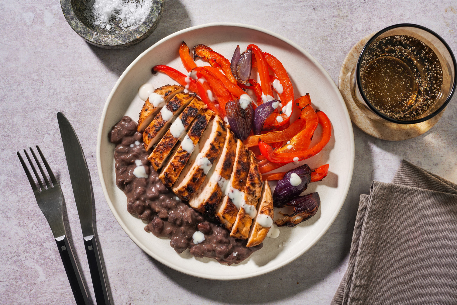 Mexican-inspired Chicken and Smoky Black Beans