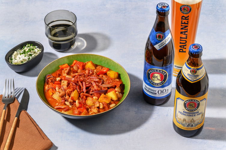 Würziger Bohnen-Eintopf mit Bacon