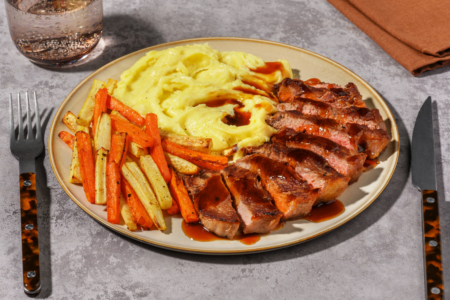 Chicken and Cheesy Garlic Mash