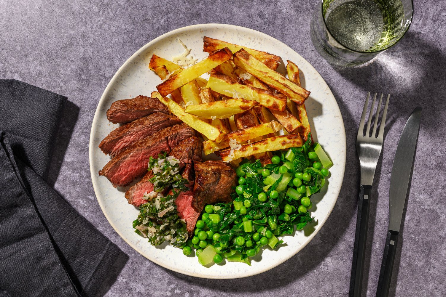 Pork Steak and Garlic Butter Sauce