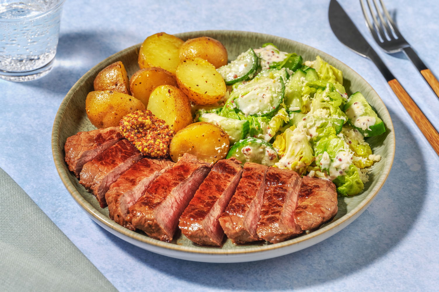 21 Day Aged Rump Steak and Caesar Style Salad