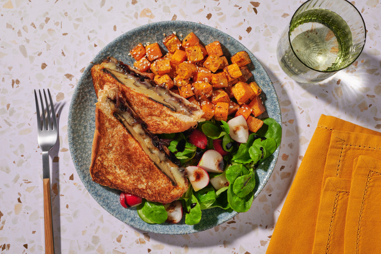 Vegan Nduja and Portobello Mushroom Toastie