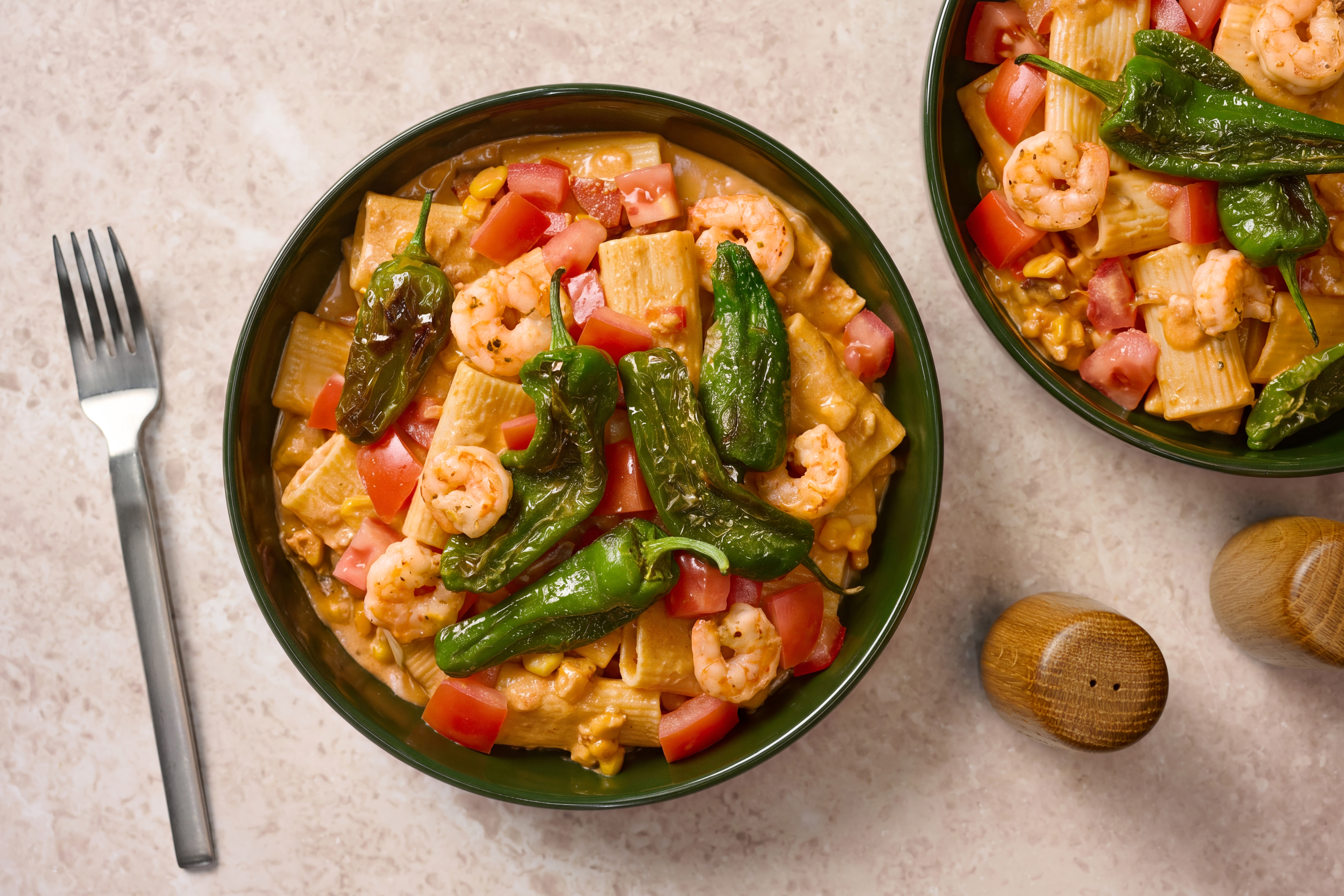 Prawn and Padron Pepper Pasta