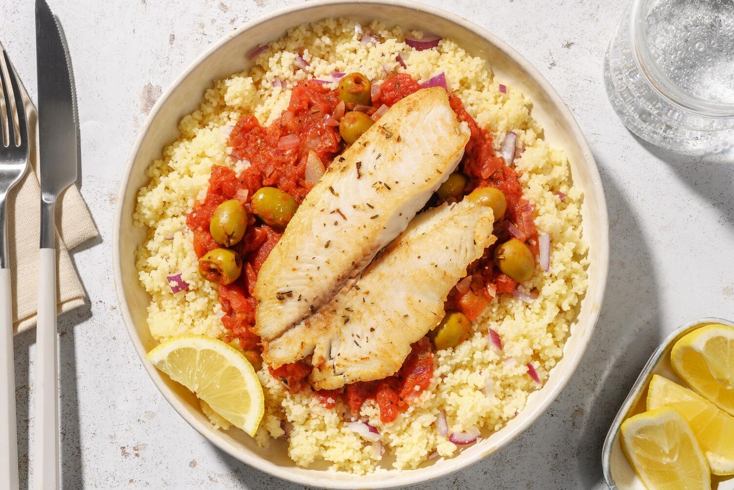 Provenzalischer Fisch & doppelt Pangasius
