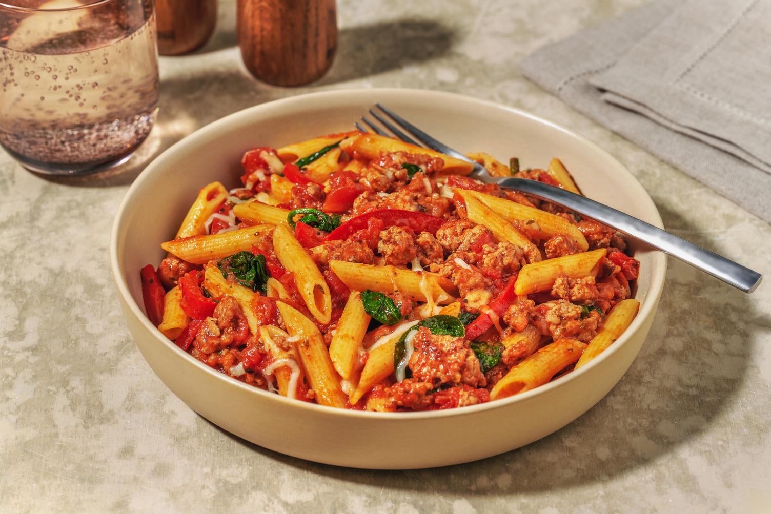 Speedy Beefy Penne