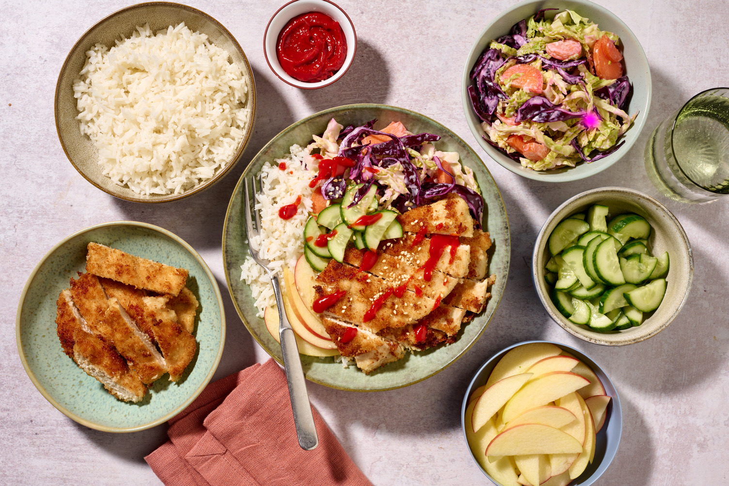 Build Your Own: Asian Style Crispy Chicken & Rice