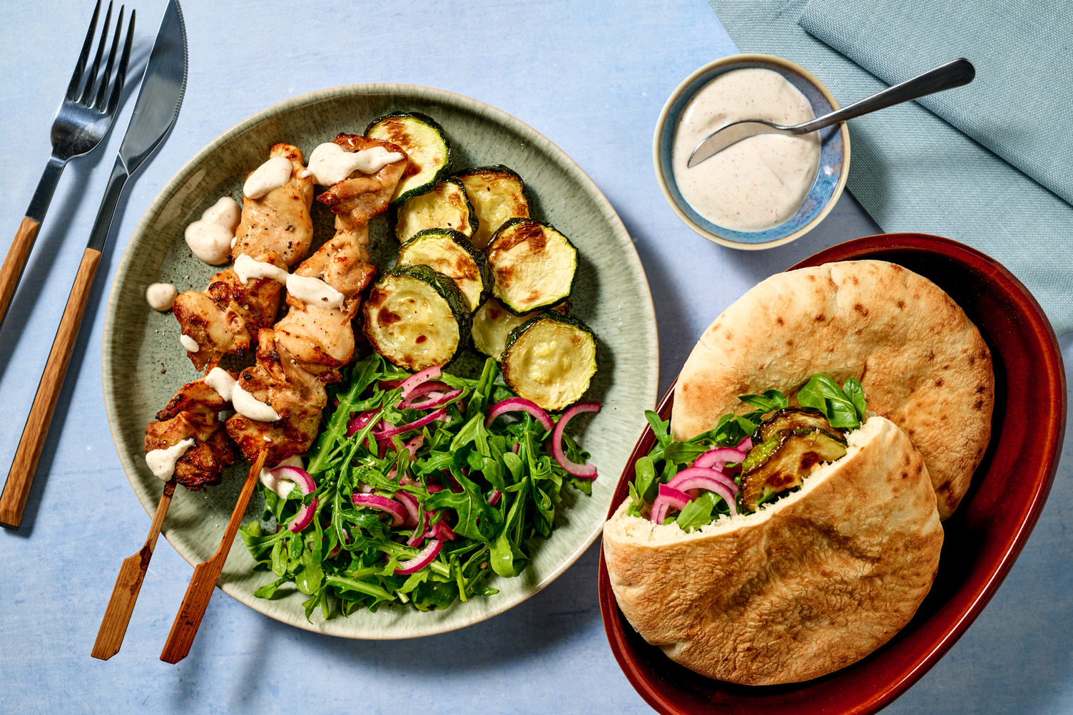 Oven-Baked Chettinad Style Spiced Chicken Skewers