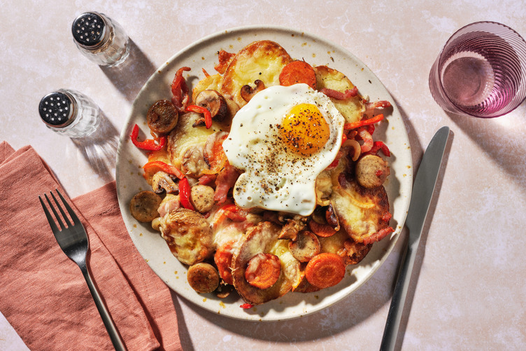 Salzburger Bauern-Gröstl mit Wurst & Speck