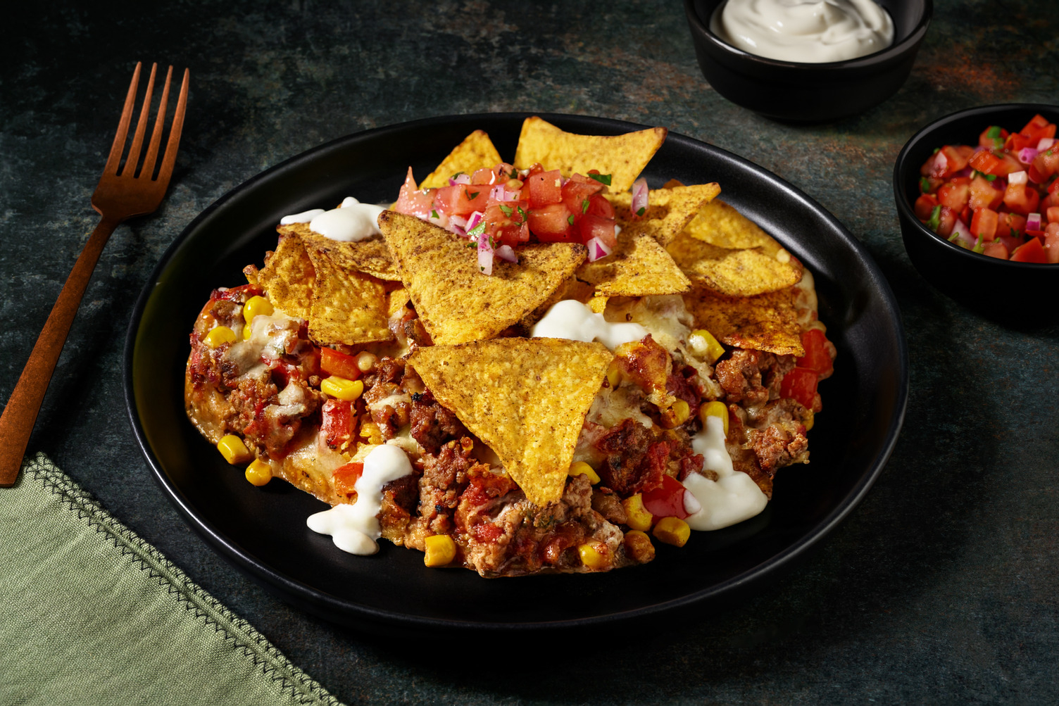 XXL Nacho Lasagne mit doppelt Hackfleisch