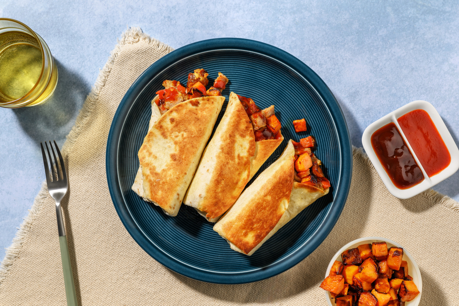 South Carolina-inspired Sausage Breakfast Burritos with Irish Bacon