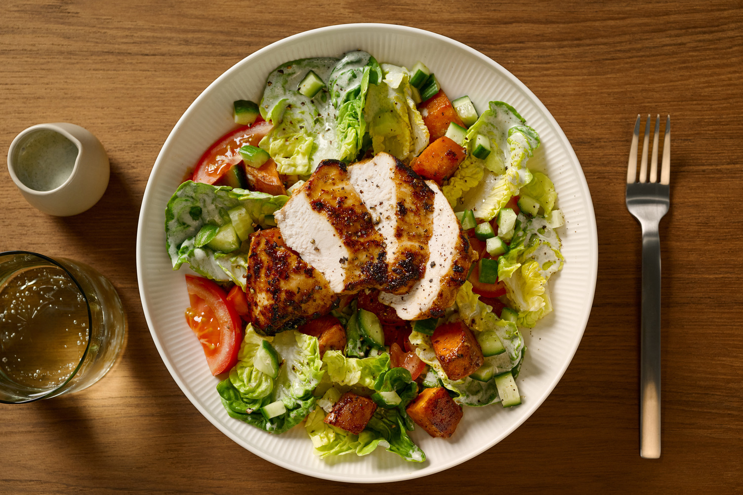Air Fryer Kashmiri Style Spiced Chicken Salad