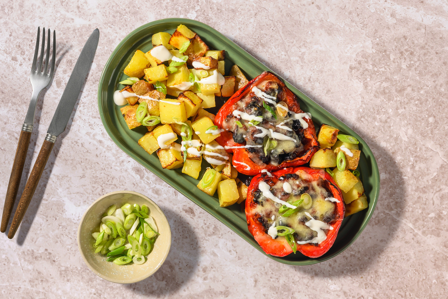 Peri Peri Turkey-stuffed Peppers