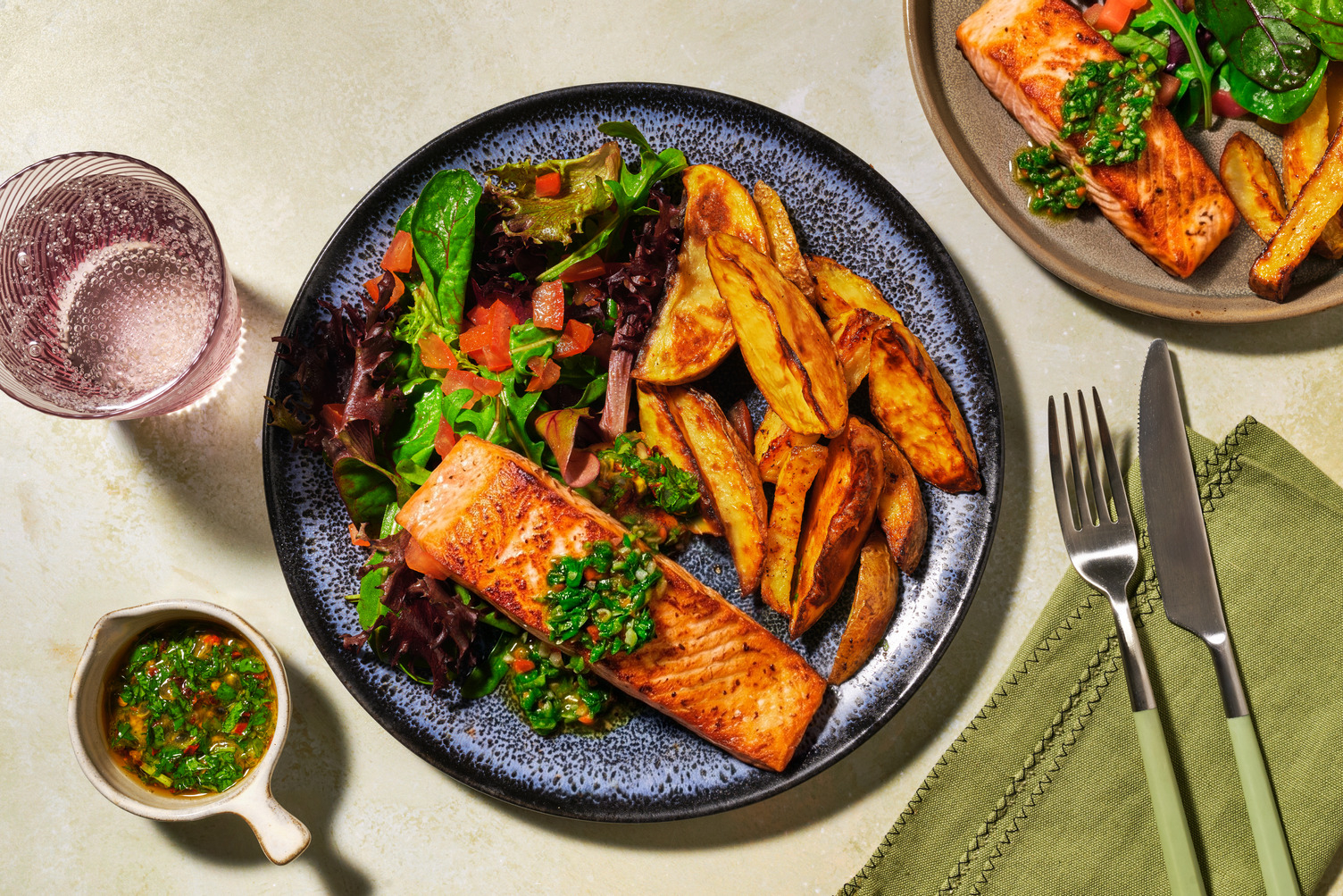 Spiced Salmon and Passion Fruit & Coriander Salsa