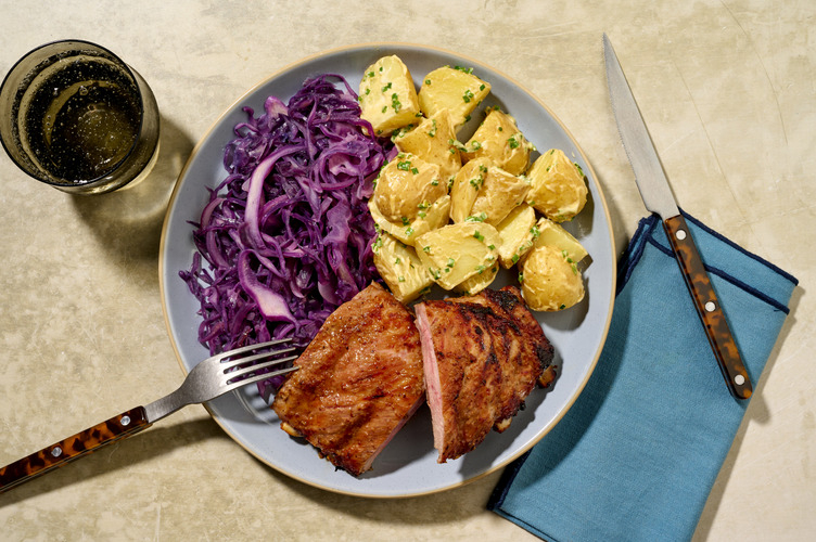 Mustard-rubbed Pork Ribs
