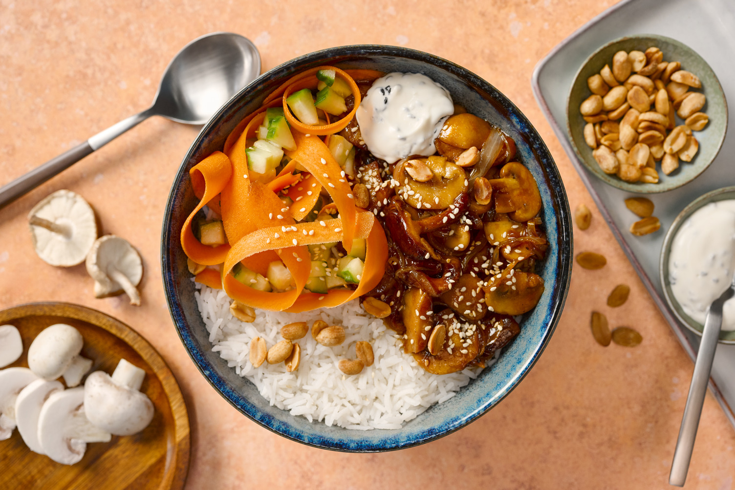 Shiitake-Donburi-Bowl