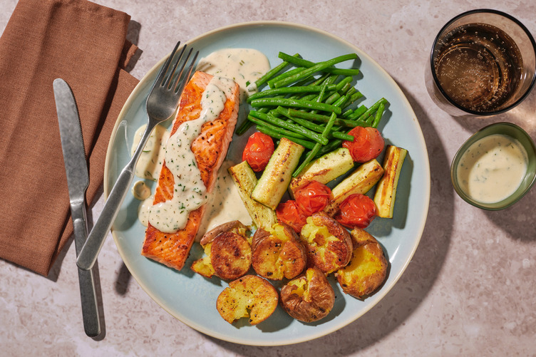 Salmon in Tarragon Sauce
