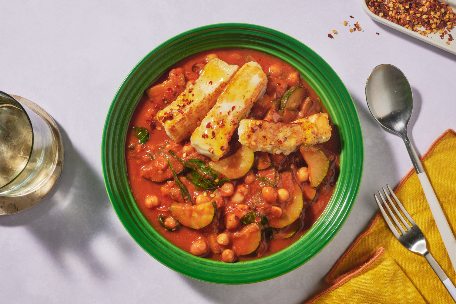 Greek Inspired Honey Glazed Halloumi 