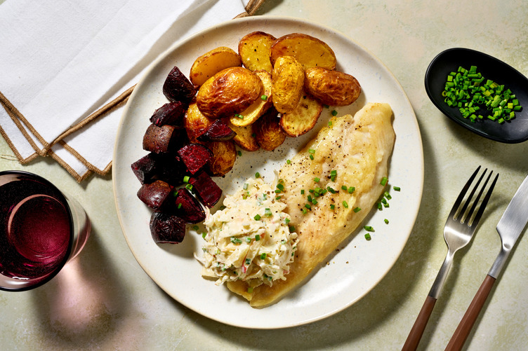 Double Basa with a Tangy Apple Sauce