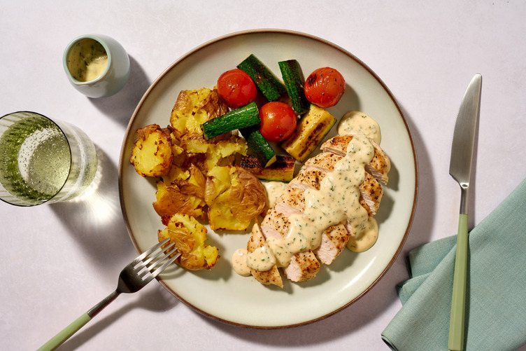 Chicken Breast and Creamy Tarragon Sauce