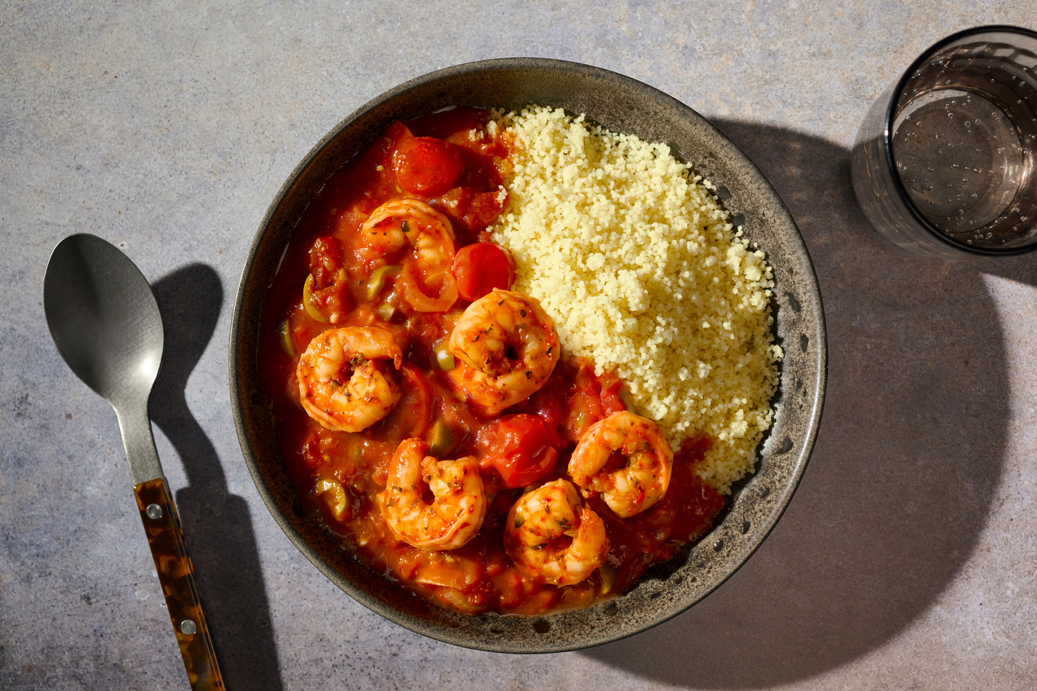 Kabkabou-style Prawns with Couscous