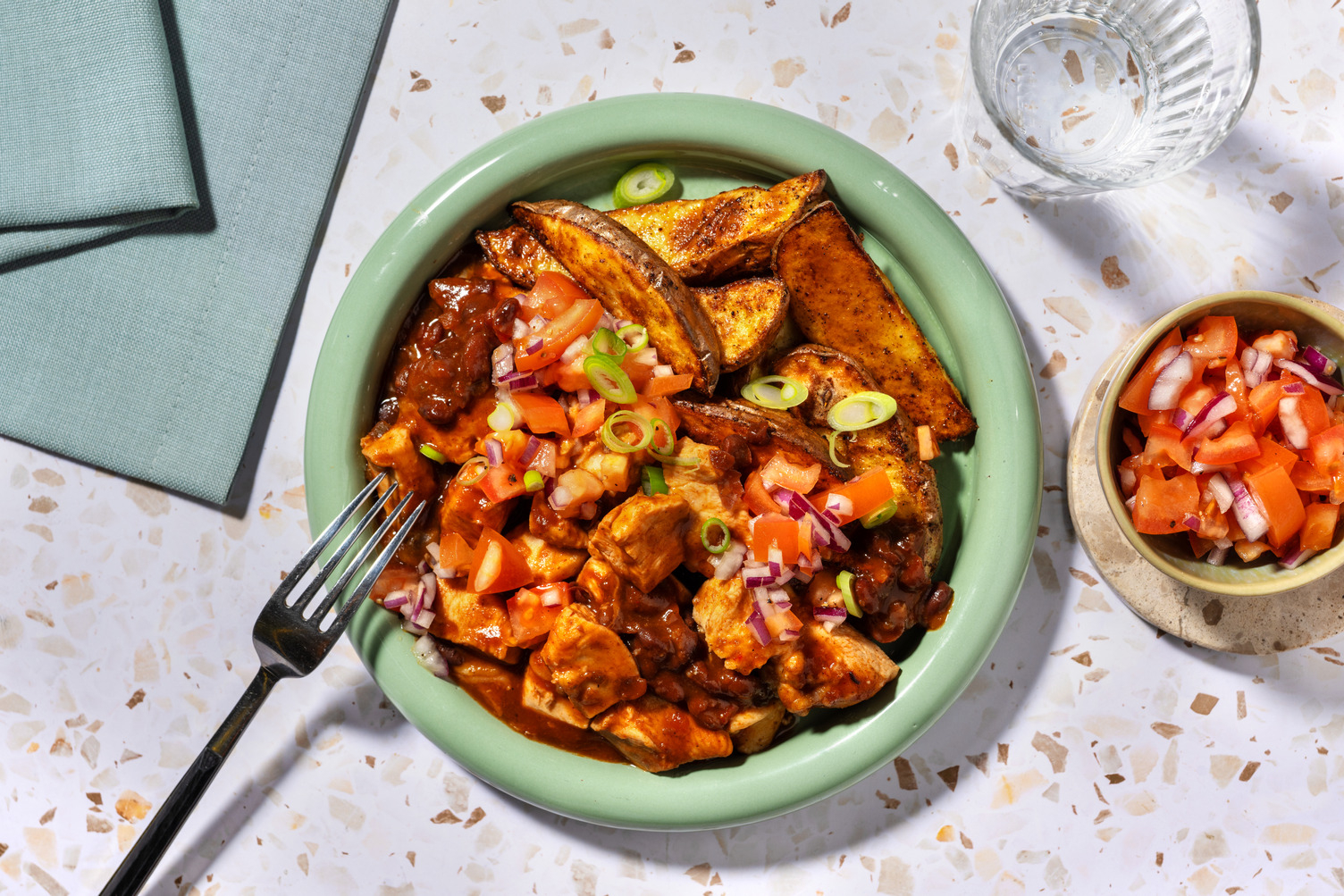 BBQ Chicken Loaded Wedges with Irish Bacon