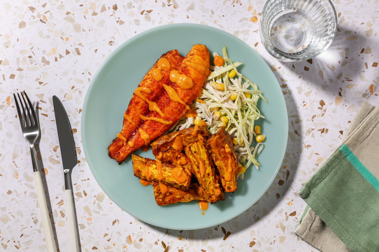 Salmon in Creamy Cajun Sauce