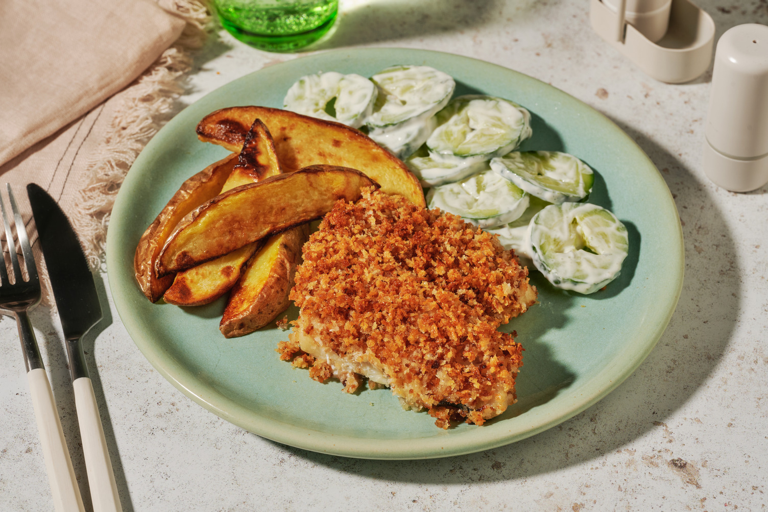 Fish & Chips mit doppelt Seelachs