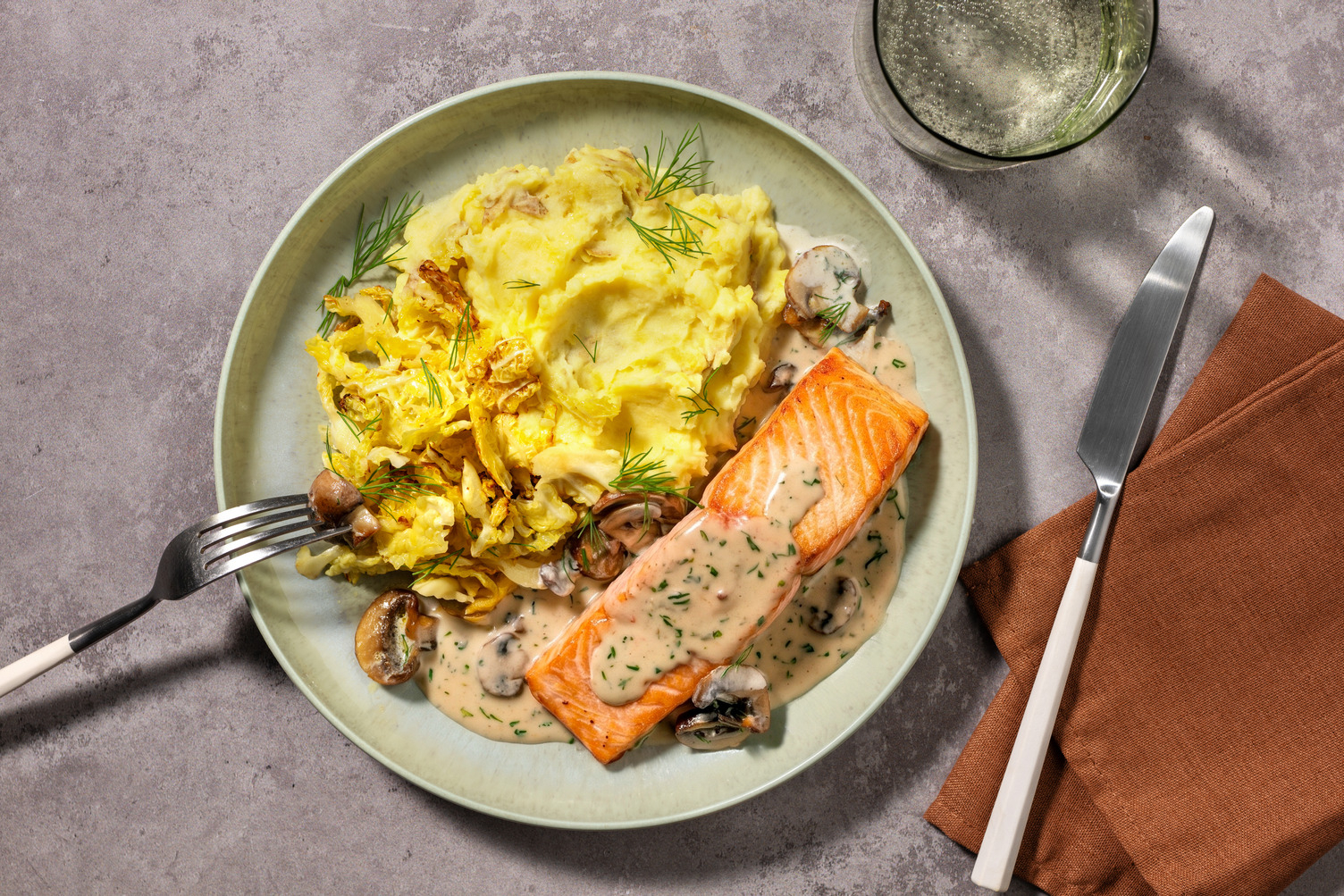 Swedish Style Creamy Dill Salmon