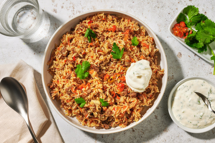 Usbekisches Pilau mit Hackfleisch von Weiderind