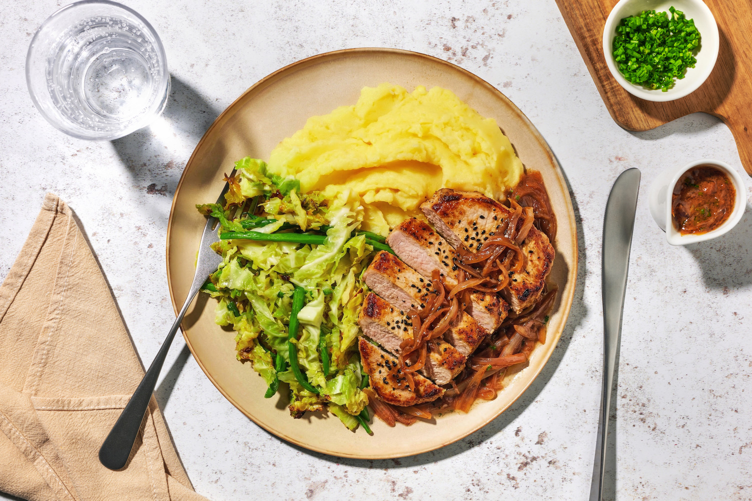 Clean Plate Pork Schnitzel & Miso Butter Sauce