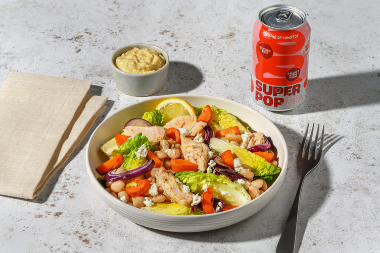 Bunter Salat mit Thunfisch und Butterbohnen