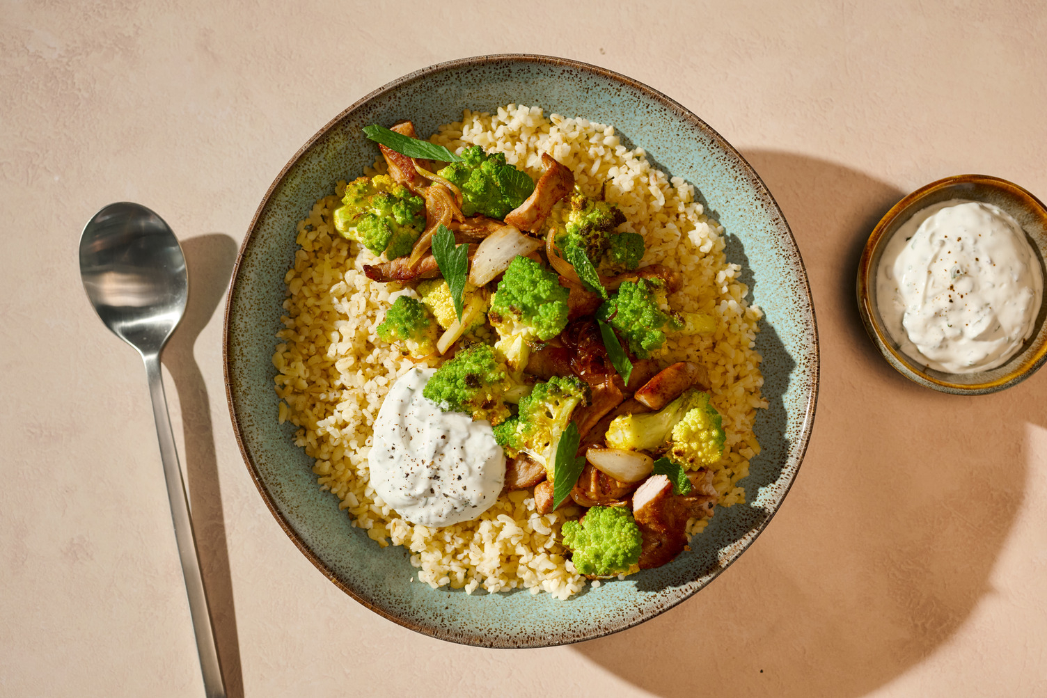 Hähnchengeschnetzeltes mit geröstetem Romanesco