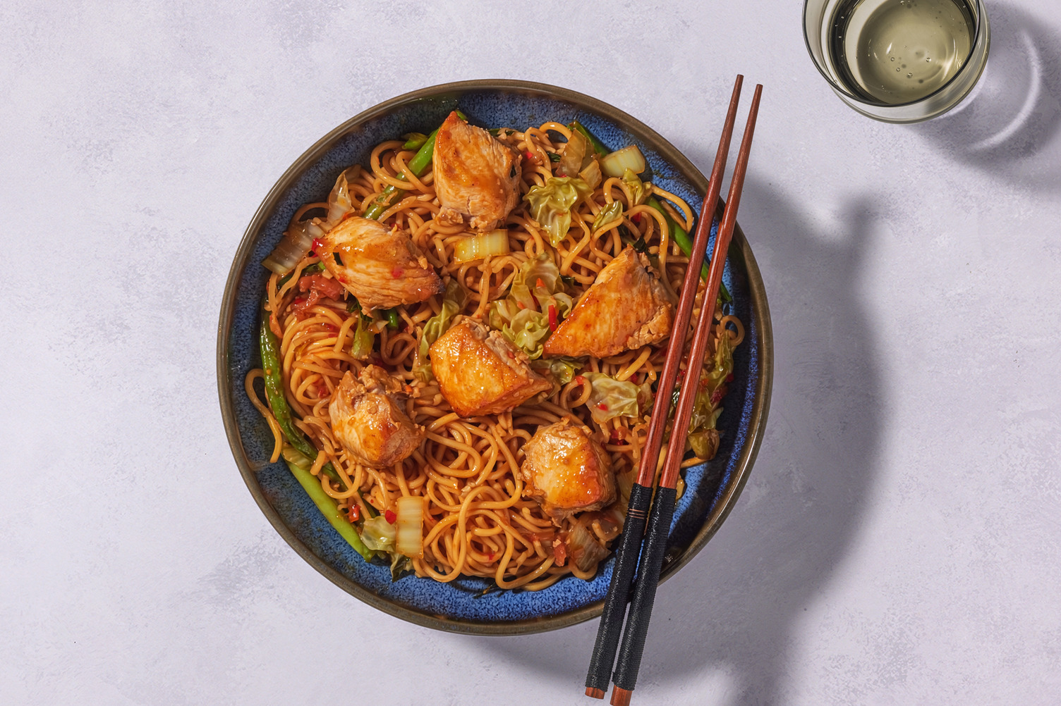 Thai Style Diced Chicken Breast Noodles