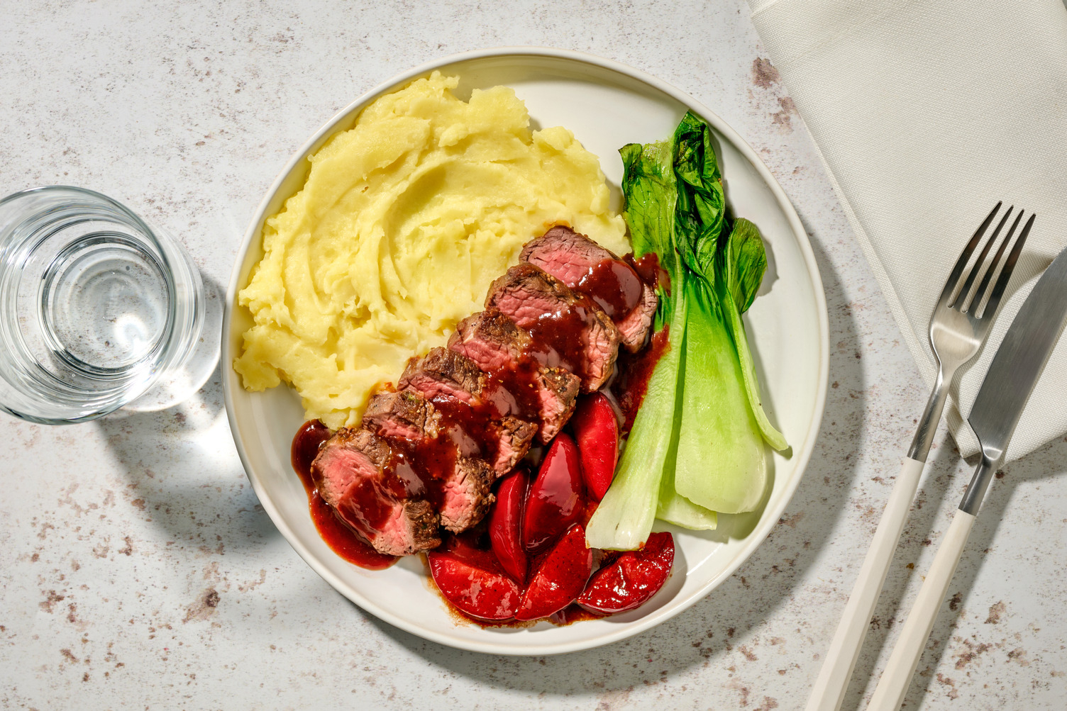 Beef Rump Steak in Hoisin Plum Sauce