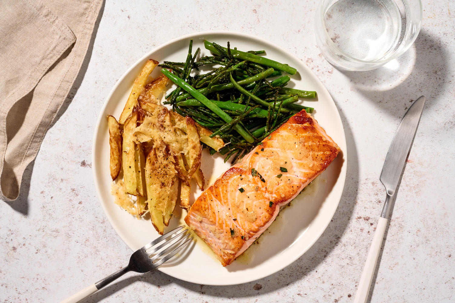 Oven-Baked Salmon in Tarragon-Garlic Butter