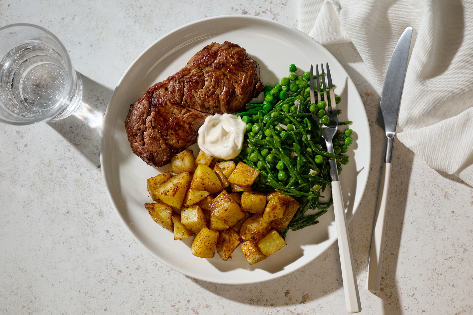 Glazed Peri Peri Rump Steak and Spiced Potatoes