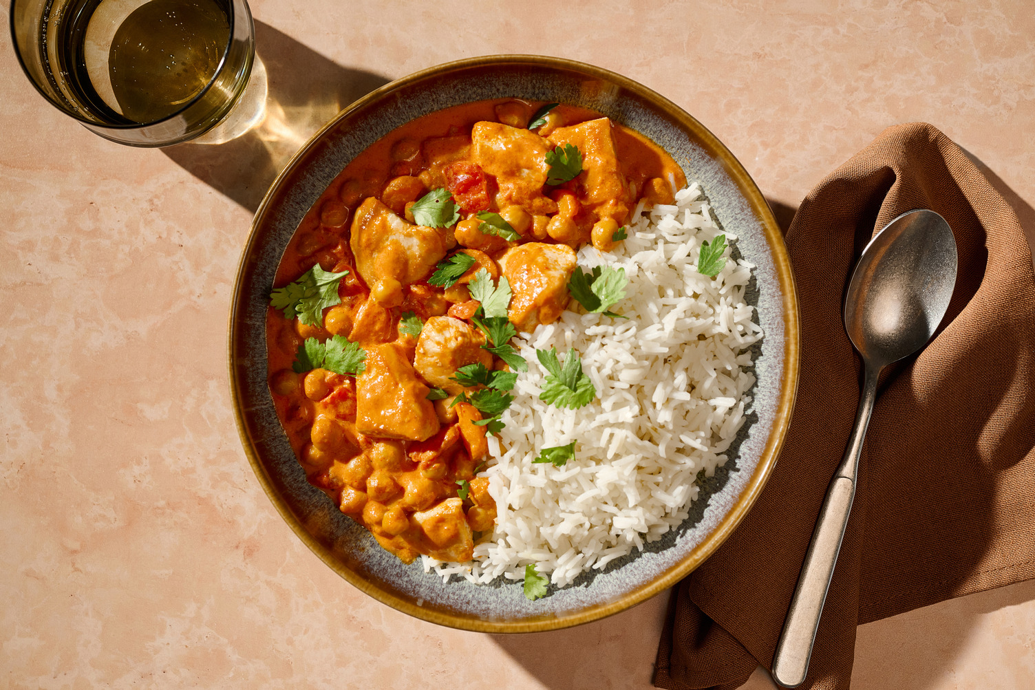 Chana Masala mit Bio-Hühnchen