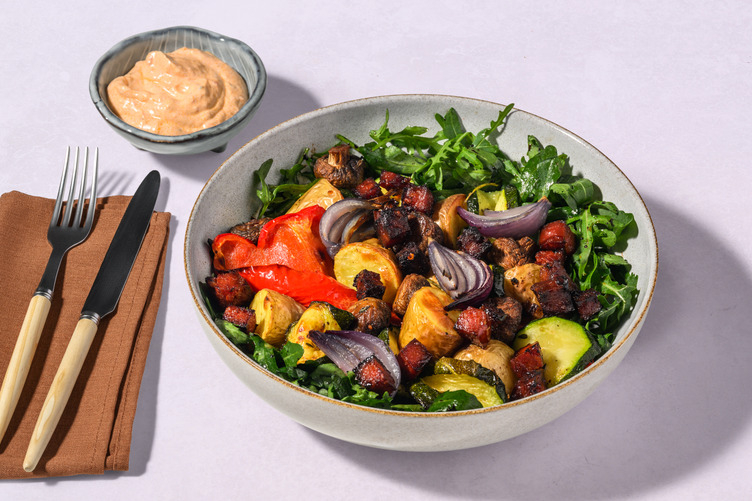 Einfaches Antipasti-Gemüse mit Chorizo