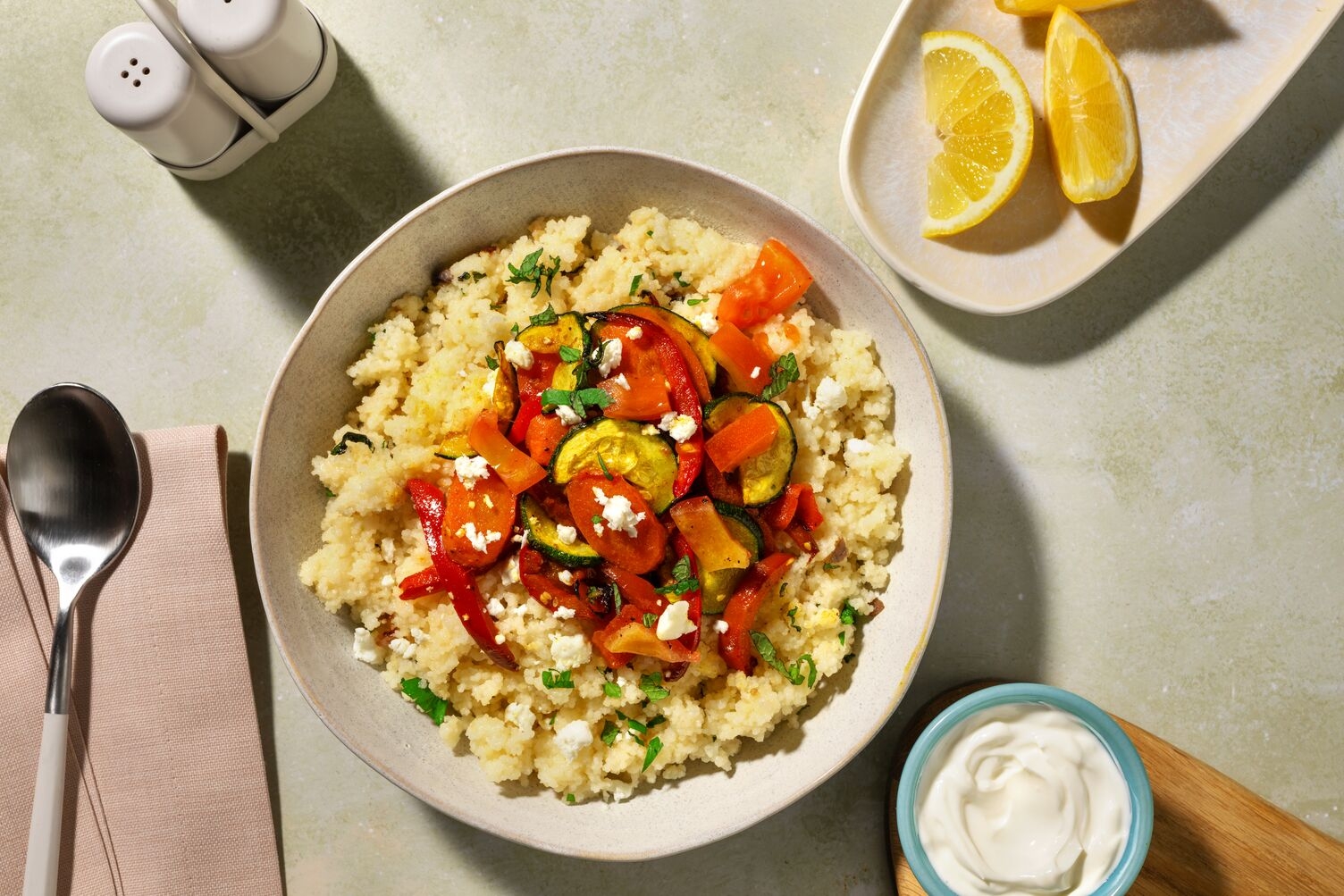 Couscous mit Dukkah-Ofengemüse