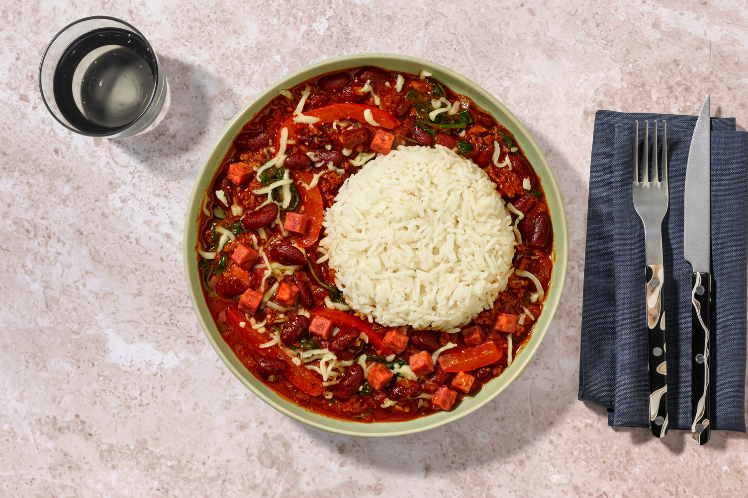 Quick Chorizo, Beef & Bean Chilli